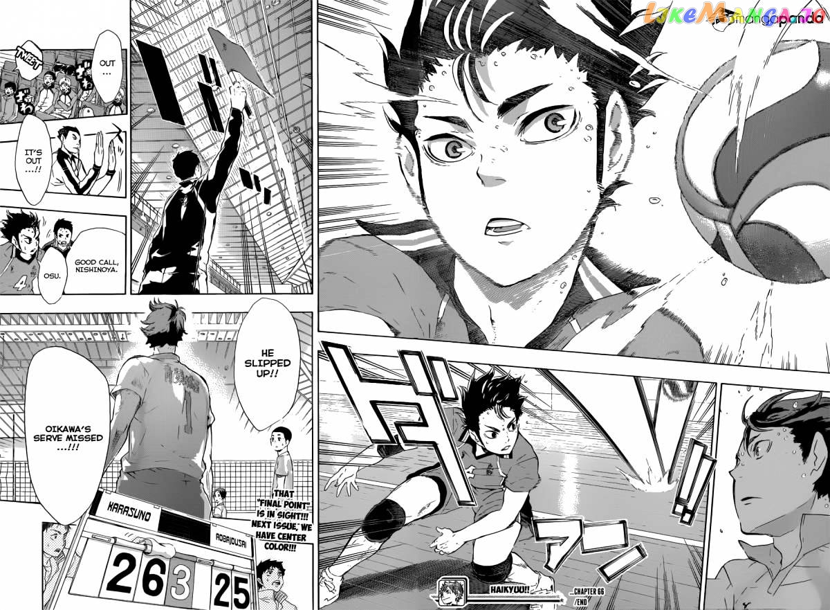 Haikyuu!!, Chapter 66 image 18